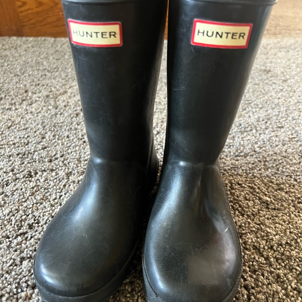 Hunter Kids Classic Black Rain Boots
